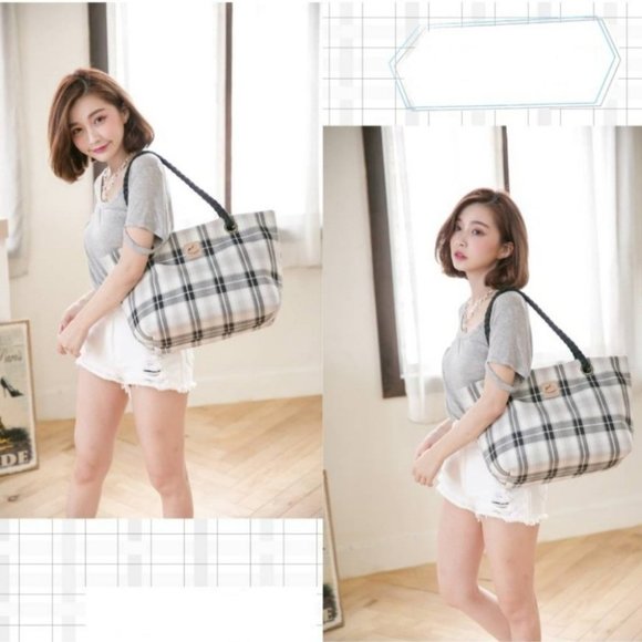 Waterproof Corgi Woven Tote Shoulder Bag - Picture 9 of 15